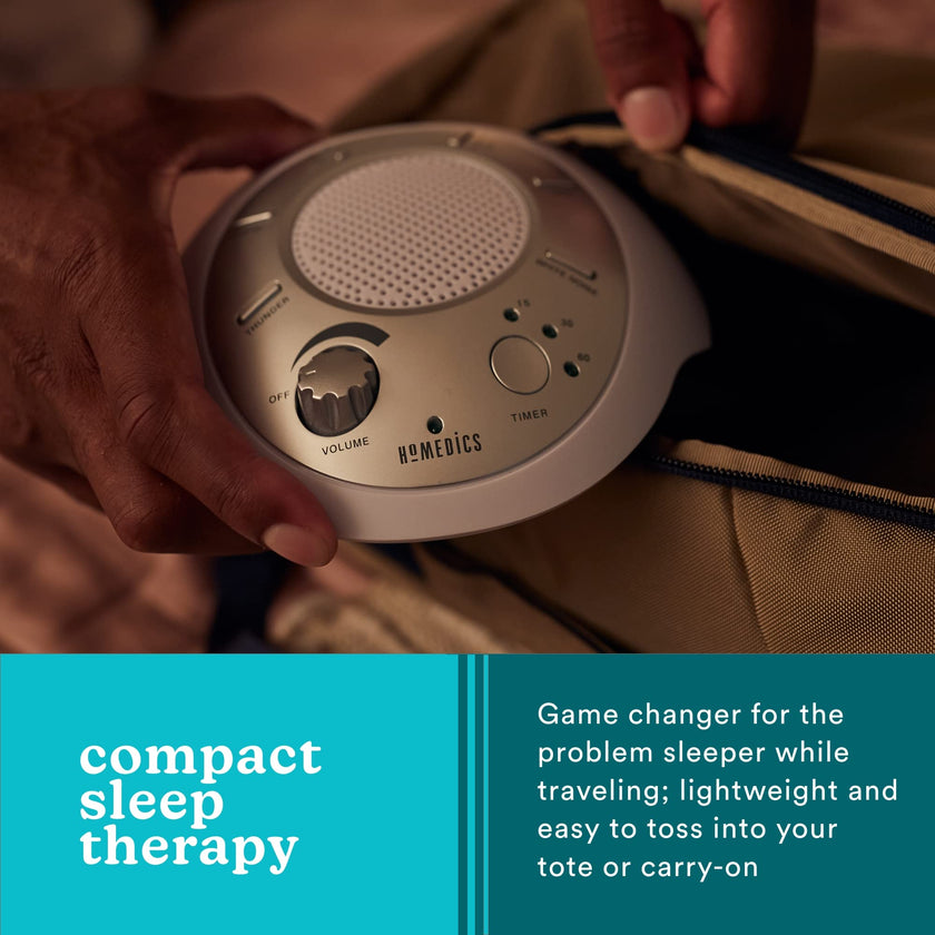 Homedics White Noise Sound Machine, Ambient Sleep Aid, Travel Friendly, 6 Relaxing Nature Sounds, Portable Soothing Relaxation Device for Home, Office, Nursery, Baby, Adults, with Timer 🍁 All In One Marketplace Canada