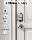 TEEHO TE001 Keyless Entry Door Lock with Keypad - Smart Deadbolt Lock for Front Door with 2 Keys - Auto Lock - Easy Installation - Satin Nickel 🍁 All In One Marketplace Canada