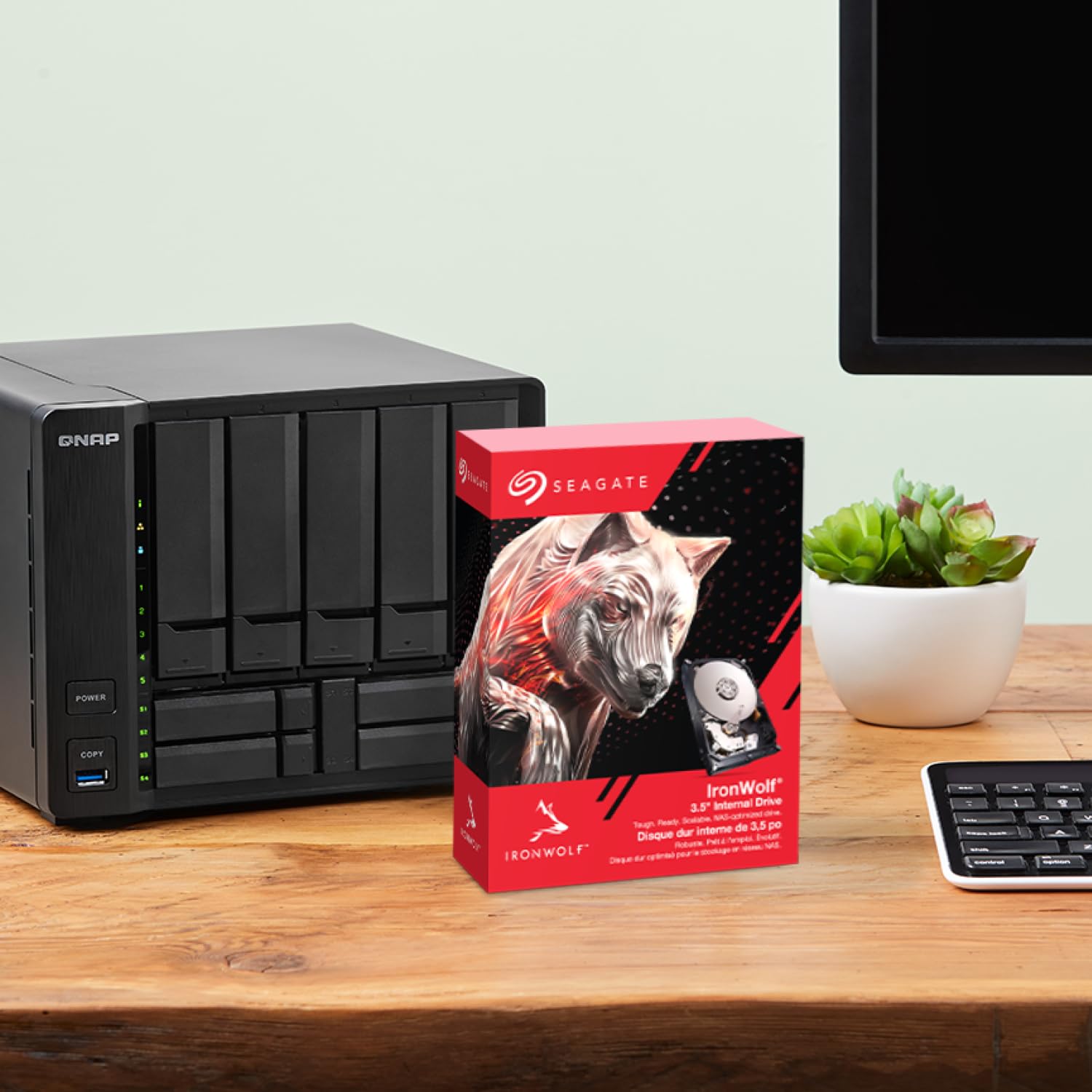 Seagate IronWolf 8TB NAS Internal Hard Drive HDD – 3.5 Inch SATA 6Gb/s 7200 RPM 256MB Cache for RAID Network Attached Storage (ST8000VNZ04/ST8000VN004) 🍁 All In One Marketplace Canada