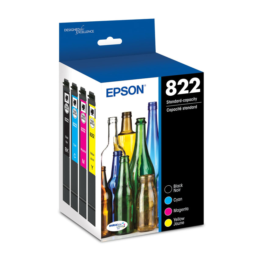 Epson 822 Genuine Ink Cartridge Black and Color Combo Pack T822120-BCS 🍁 All In One Marketplace Canada
