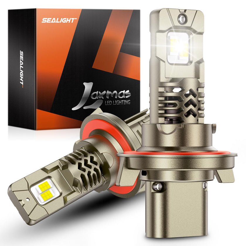 SEALIGHT 2026 Brightest H13 9008 LED Headlight Bulbs, 90,000LM 1200% Brighter, 6500K Cool White, 1:1 Halogen Size Wireless, 3 Min Plug and Play Halogen Replacement Conversion Kit, Pack of 2 🍁 All In One Marketplace Canada