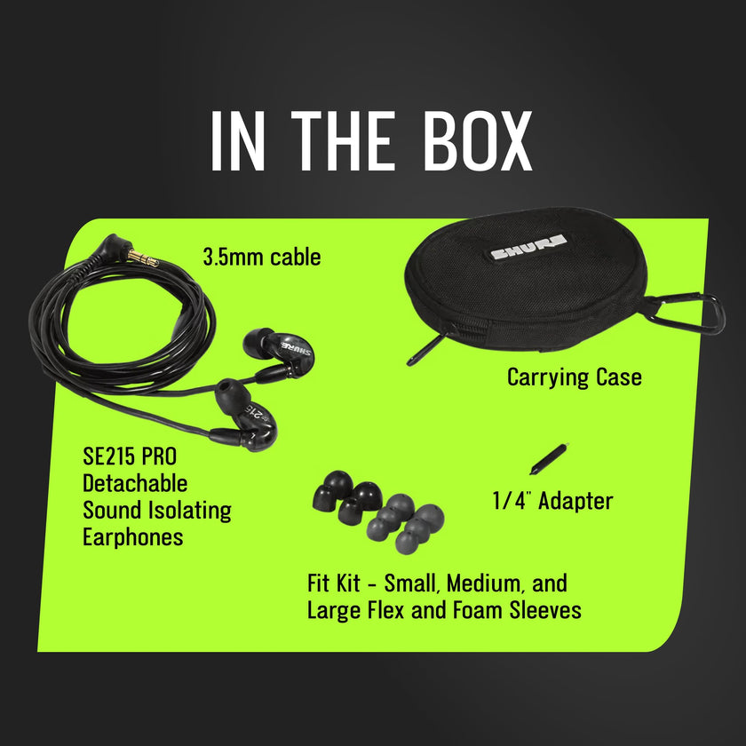 Shure SE215 PRO Sound Isolating Wired Earbuds - Clear 🍁 All In One Marketplace Canada