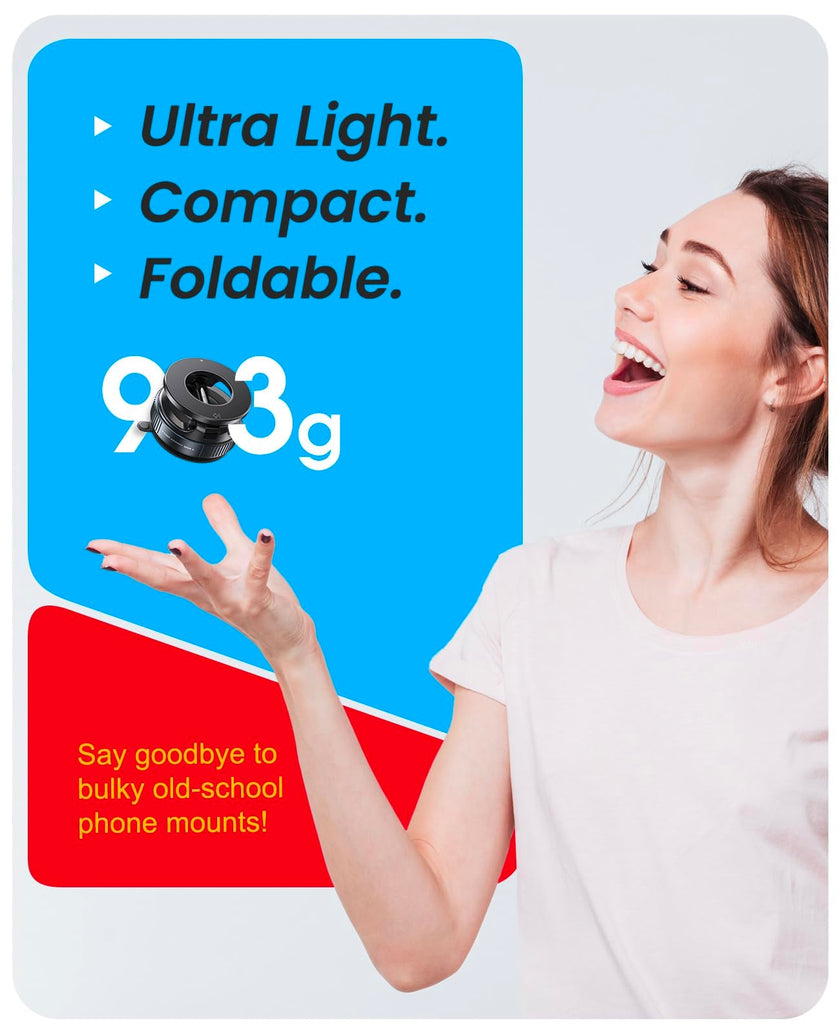 Jononser Magnetic Suction Phone Mount for Magsafe, 360° Adjustable Magnetic Car Phone Holder, Pocket Size Foldable Car Mount, Cell Phone Holders for Your Car for iPhone 17 16 15 14 13 12 Series,Black 🍁 All In One Marketplace Canada