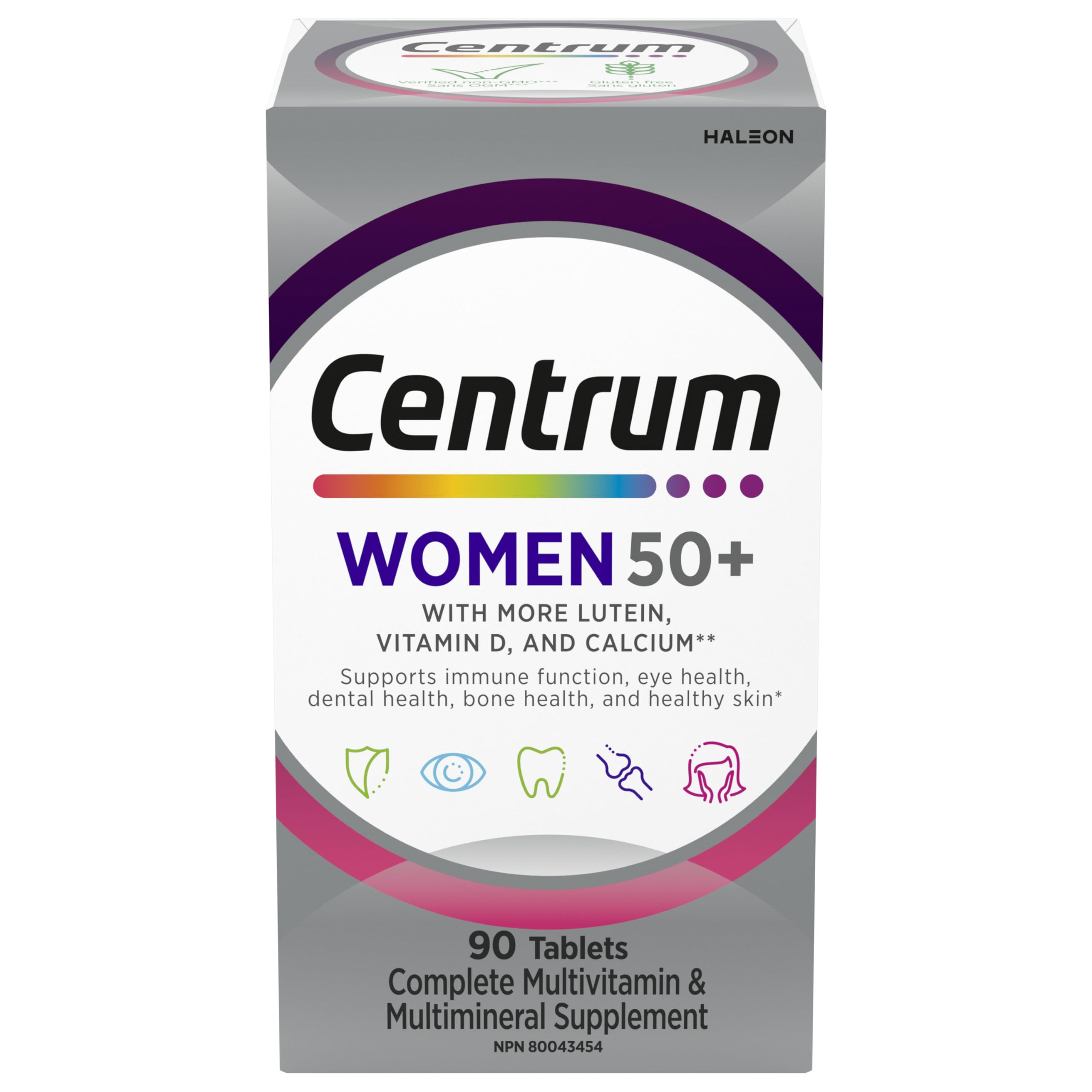 Centrum Women 50 Plus Multivitamins/Minerals Supplement for Women 50+, 90 Tablets (Packaging May Vary) 🍁 All In One Marketplace Canada