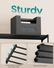 SONGMICS 3-Tier Shoe Rack for Closet, Compact Metal Shoe Organizer Shelf for Entryway, Bedroom, Small Spaces, Stackable, 11.8 x 24.5 x 19.1 Inches, Black ULSA123BH01 🍁 All In One Marketplace Canada