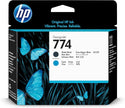 HP 774 (P2W01A) Matte Black/Cyan Original Printhead