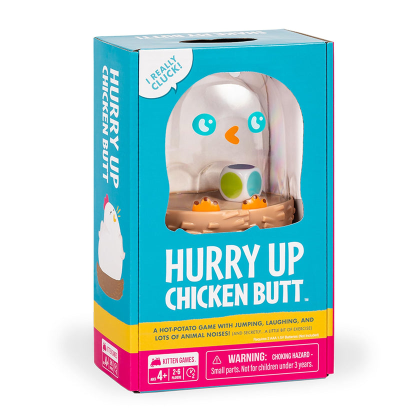 Hurry Up Chicken Butt by Exploding Kittens - 2-6 Players - Ages 4+ - 2 Minutes to Play - Hot Potato Style Card Game - Fun Card Game, Family Game Night, Creative Kids Game 🍁 All In One Marketplace Canada