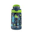 Contigo Kids Aubrey Straw Water Bottle with Leak-Proof Lid, BPA-Free Plastic, Dishwasher Safe, Lime with Dogs, 14 oz (414 mL) 🍁 All In One Marketplace Canada