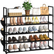 Shoe Rack 5 Tier Shoe Organizer Shoe Storage 20-25 Pairs for Closet Entryway Shoes Holder Space Saving Tall Shoes Shelf for Bedroom Garage Door 🍁 All In One Marketplace Canada