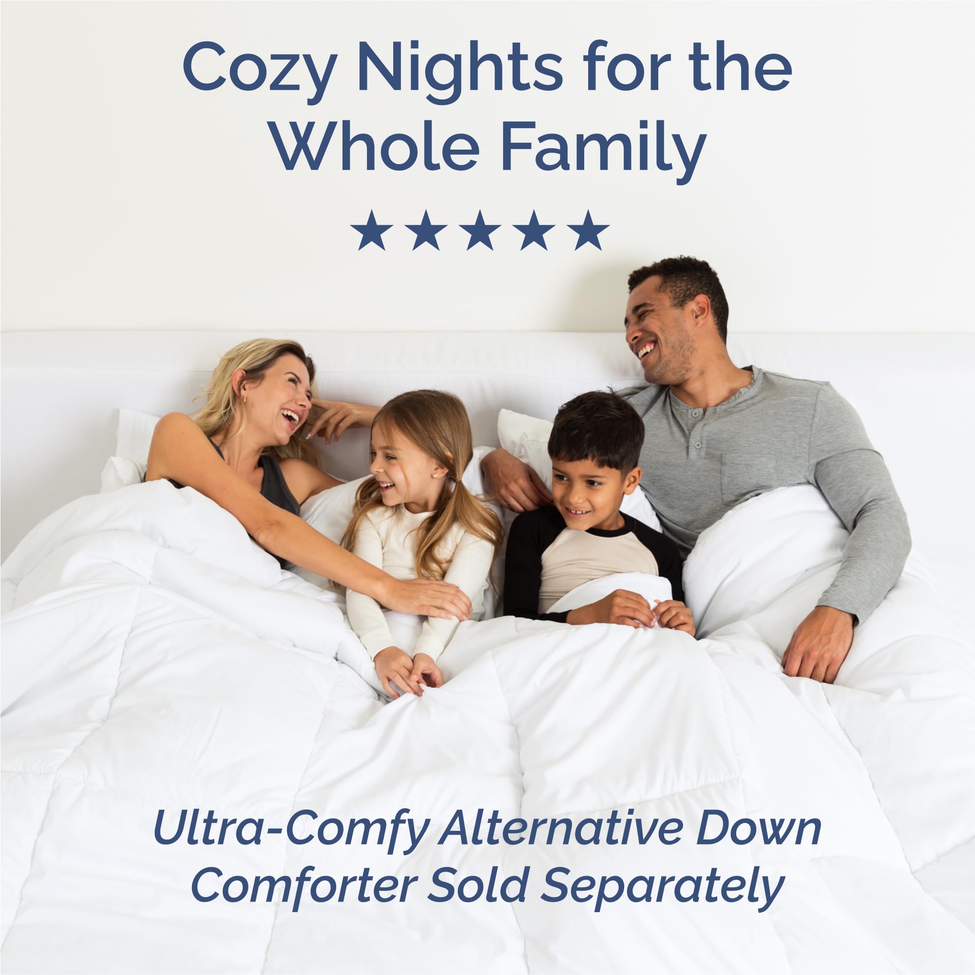 King Size 4 Piece Sheet Set - Comfy Breathable & Cooling Sheets - Hotel Luxury Bed Sheets for Women & Men - Deep Pockets, Easy-Fit, Extra Soft & Wrinkle Free Sheets - White Oeko-Tex Bed Sheet Set 🍁 All In One Marketplace Canada