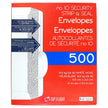 Top Flight PSTF10NWT #10 Envelopes, Strip & Seal, Security Tinted, White Paper, 24 lb, 500 Count 🍁 All In One Marketplace Canada