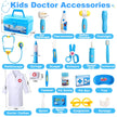 Doctor Kit Kids Toys for 2 3 4 Year Old Girl Boys, Dentist Kit Pretend Play Costume Dress Up Game Medical Kit Educational Toddler Toys for 2 3 4 5 6 + Year Old Boys Girls Birthday Gifts 🍁 All In One Marketplace Canada