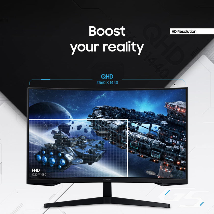 Samsung Odyssey 32 inch Curved Gaming Monitor (2,560 x 1,440) G55C QHD 165 Hz 1 ms, HDR10, FreeSync, Eye Saver Mode, 1000R Curvature- LS32CG550ENXZA 🍁 All In One Marketplace Canada