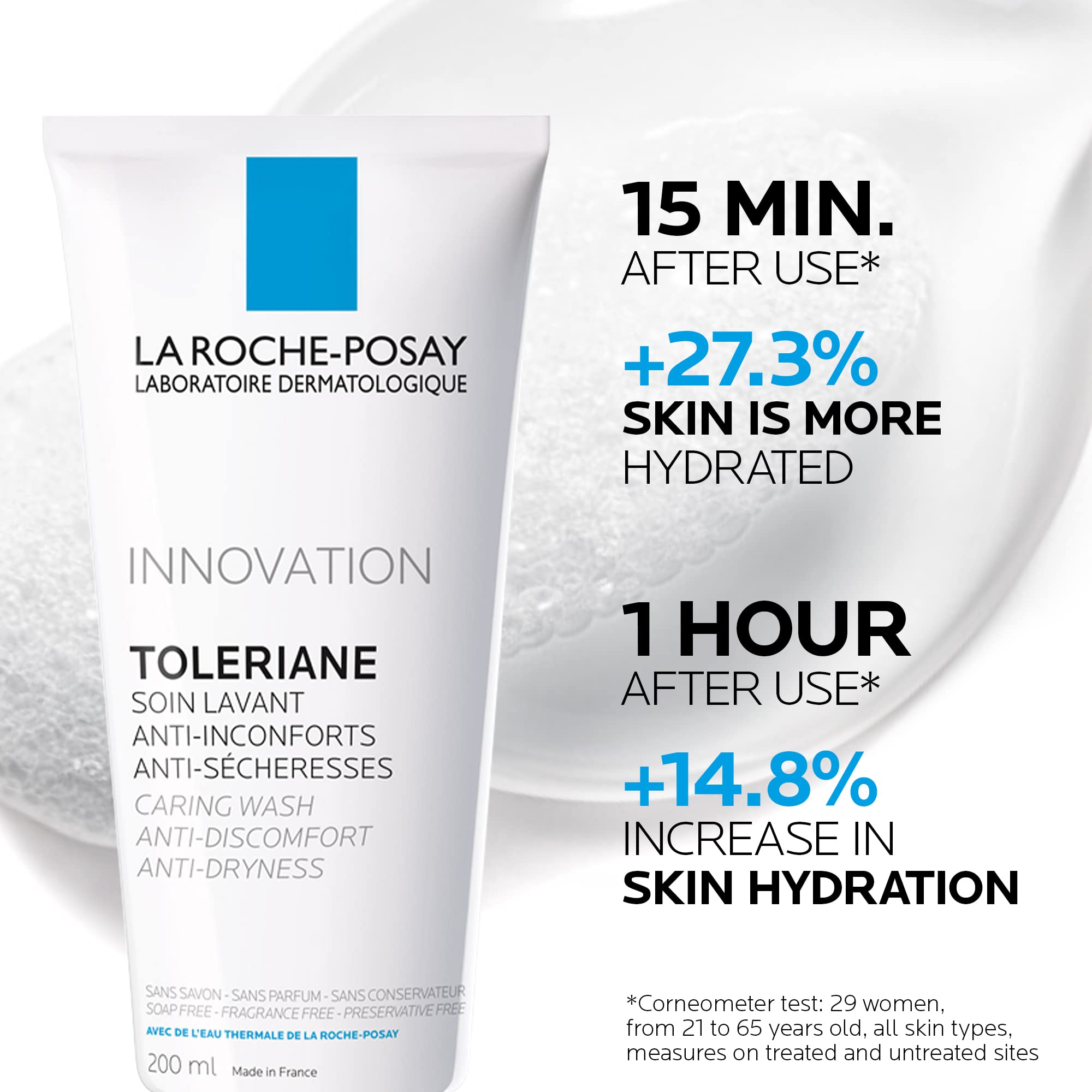 La Roche-Posay Face Wash, Toleriane Hydrating Cleanser with Ceramides, Face Wash for Normal to Dry Sensitive Skin, Soap Free, Fragrance Free, Alcohol Free, 200mL 🍁 All In One Marketplace Canada