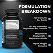 Nutratology® Magnesium Bisglycinate + Oxide | Canadian-Made | Relaxes Muscles, Improves Sleep Quality, Maintains Proper Muscle Functions & Enhances Bone Density | 250MG Per Capsule | 120 Capsules 🍁 All In One Marketplace Canada