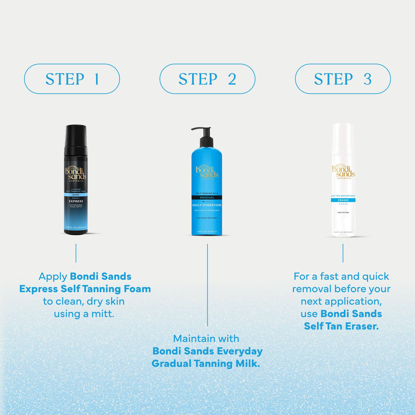 Bondi Sands 1 Hour Express Self Tanning Foam | Lightweight, Fragrance Free Self-Tanner for an Even, Streak-Free Tan | 200 mL 🍁 All In One Marketplace Canada