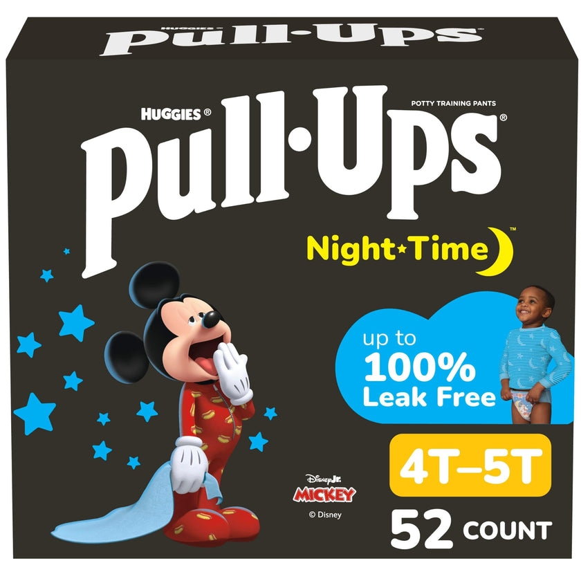 Pull-Ups Boys' Night-Time Potty Training Pants, Size 4T-5T Overnight Training Underwear (38-50 lbs), 52 Ct 🍁 All In One Marketplace Canada