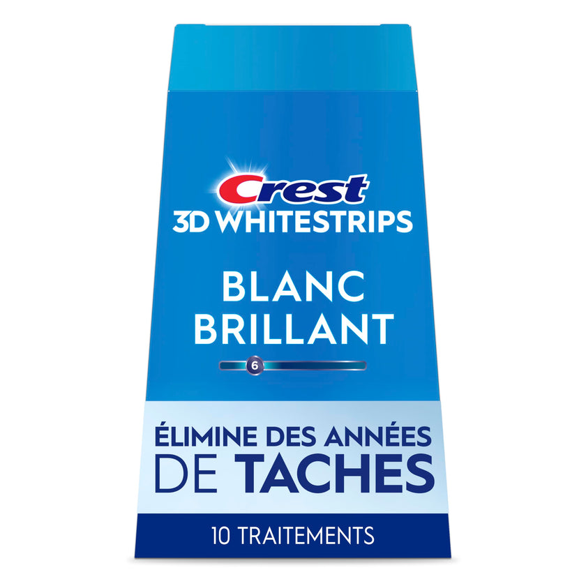 Crest 3D Whitestrips Vivid White At-home Teeth Whitening Kit, 10 Treatments, 6 Levels Whiter 🍁 All In One Marketplace Canada