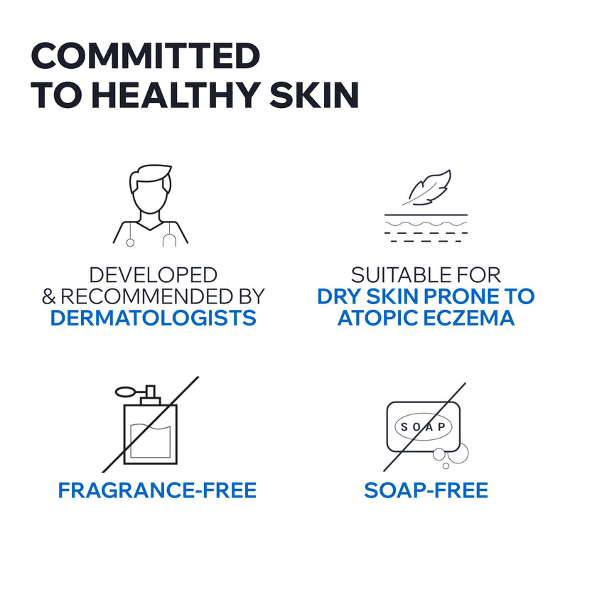 Uriage Xémose Cleansing Soothing Oil - Face & Body Cleanser & Shower Gel - Long-Lasting Comfort For Dry, Sensitive Skin Prone to Atopic Eczema - Soap-free, Fragrance-free For Your Whole Family - 500ml 🍁 All In One Marketplace Canada