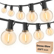 RTTY Outdoor String Lights Patio Light for Outside Waterproof G40 Shatterproof LED Bulbs, Dimmable Hanging Connectable Globe Lighting for Bistro, Backyard, Cafe, Porch, 2700K, 25 FT 13pcs 🍁 All In One Marketplace Canada