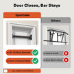 Sportneer Pull Up Bar Doorway Chin Up Bar No Screws Door Frame Chin Up Push Up Sit Up Bar Adjustable 75-94cm (29.5''-37'') Up to 200kg Capacity Workout Bar 🍁 All In One Marketplace Canada