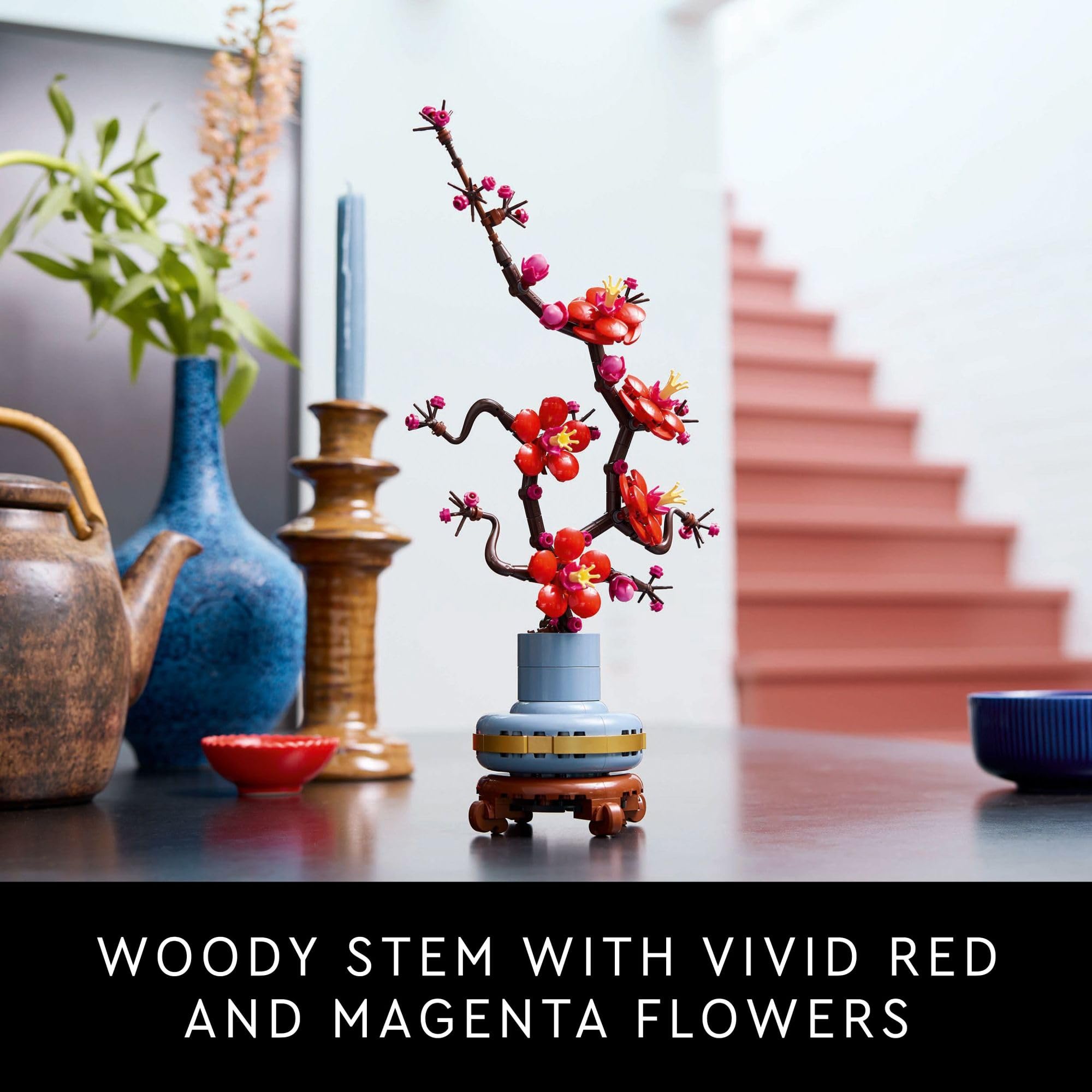 LEGO Icons Plum Blossom Building Sets for Adults - Artificial Flower for Dinner Table Centerpiece, Living Room Home Decor, Ages 18+ - DIY Craft Kits - Gift for Graduation - 10369 🍁 All In One Marketplace Canada