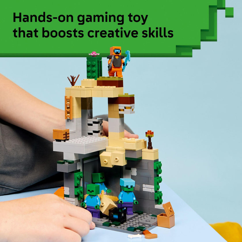 LEGO Minecraft Zombie Dungeon Building & Pretend Play Toy for Boys & Girls - Video Game Playset & Toy Figures for Kids, Ages 8+ - W/Wandering Wastelands Minifigure - Gift Idea for Birthdays - 21587 🍁 All In One Marketplace Canada