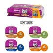 WHISKAS Salmon and Poultry Selections, Turkey, Chicken, and Savoury Salmon Dinner, Adult Wet Cat Food Paté in Natural Juices, 100g (24 Pack) 🍁 All In One Marketplace Canada