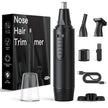 Nose Hair Trimmers for Men and Women-Rechargeable Ear Hair Trimmer-7IN1 Professional Painless Nose Clipper Eyebrow & Facial Hair Trimmer-IPX7 Waterproof Dual Edge Blades for Easy Cleansing-Black 🍁 All In One Marketplace Canada