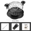 Chicken Shredder Tool Twist Large Chicken Breast Shredder with Brush&Fork, Visible Meat Shredder Machine, Strong Anti-Slip Strip, Ergonomic Handle, BPA Free, Suitable for Pork Beef Chicken (Black) 🍁 All In One Marketplace Canada
