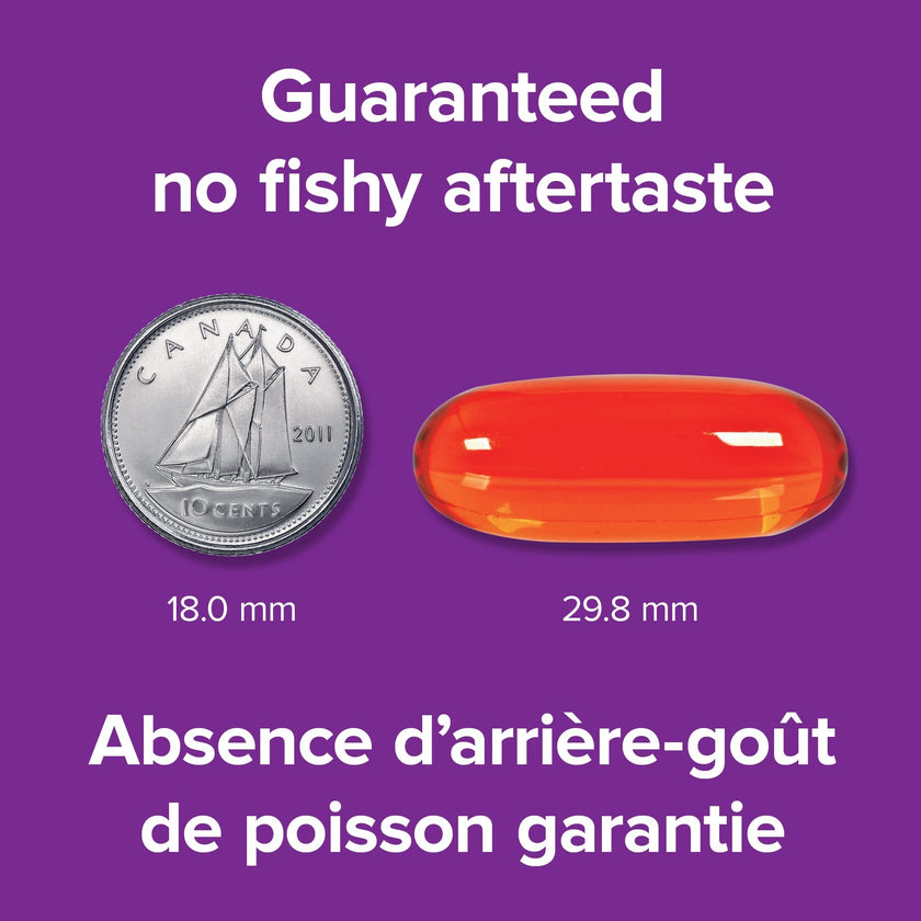 Webber Naturals Omega-3 with CoQ10, 80 Clear Enteric No Fishy Aftertaste Softgels, Supports Cardiovascular Health and Brain Function 🍁 All In One Marketplace Canada