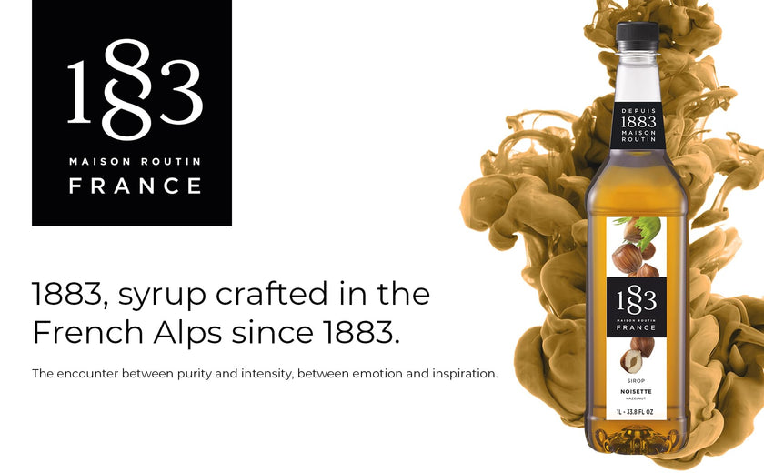 Maison Routin 1883 Roasted Hazelnut Syrup, Pet Bottle 1000 Milliliter 🍁 All In One Marketplace Canada