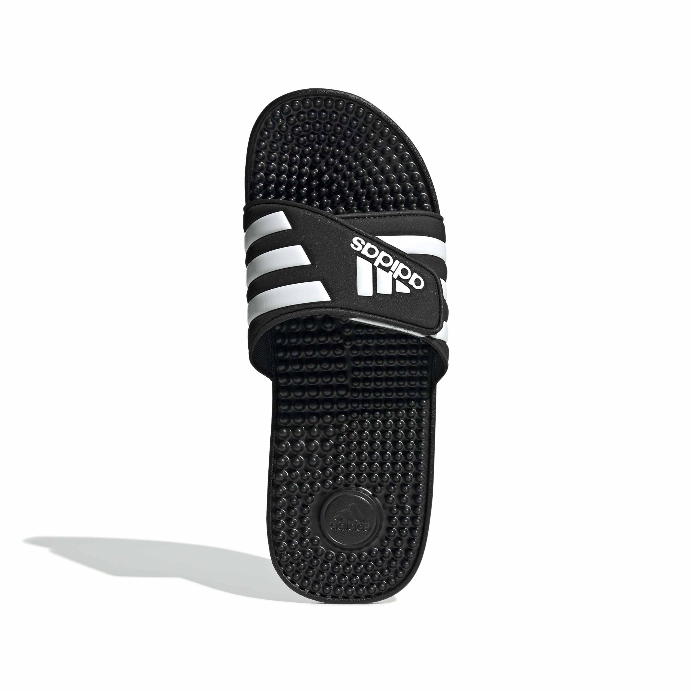 adidas Unisex-Adult Adissage, Core Black/White/Core Black, 10 🍁 All In One Marketplace Canada