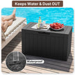 Ceecysaa 45 Gallon Deck Box Outdoor, Waterproof Storage Box, Black 🍁 All In One Marketplace Canada