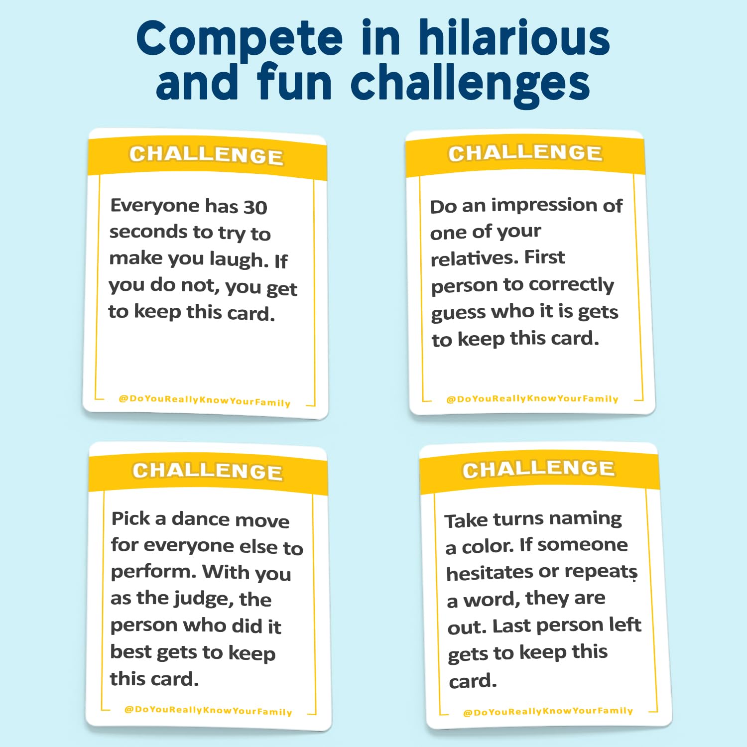 Do You Really Know Your Family? A Fun Family Card Game Filled with Conversation Starters and Silly Challenges - Great for Kids 8+, Teens and Adults 🍁 All In One Marketplace Canada