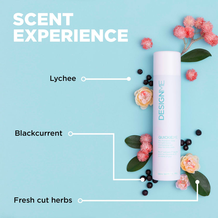 DESIGNME QUICKIE.ME Dry Shampoo Spray | Oil Absorbing | Root Lifting Shampoo for Light Tone, 339mL 🍁 All In One Marketplace Canada