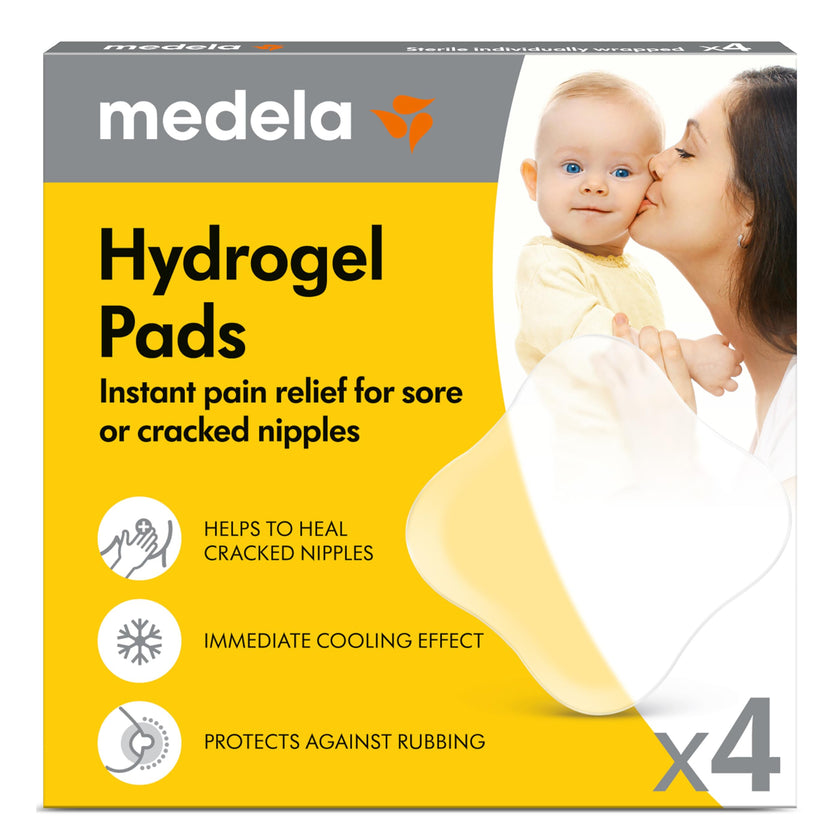 Medela Hydrogel Pads, Instant Pain Relief for Cracked or Sore Nipples from Breastfeeding and Pumping, Cooling Moisture Supports Natural Healing, Pack of 4 🍁 All In One Marketplace Canada