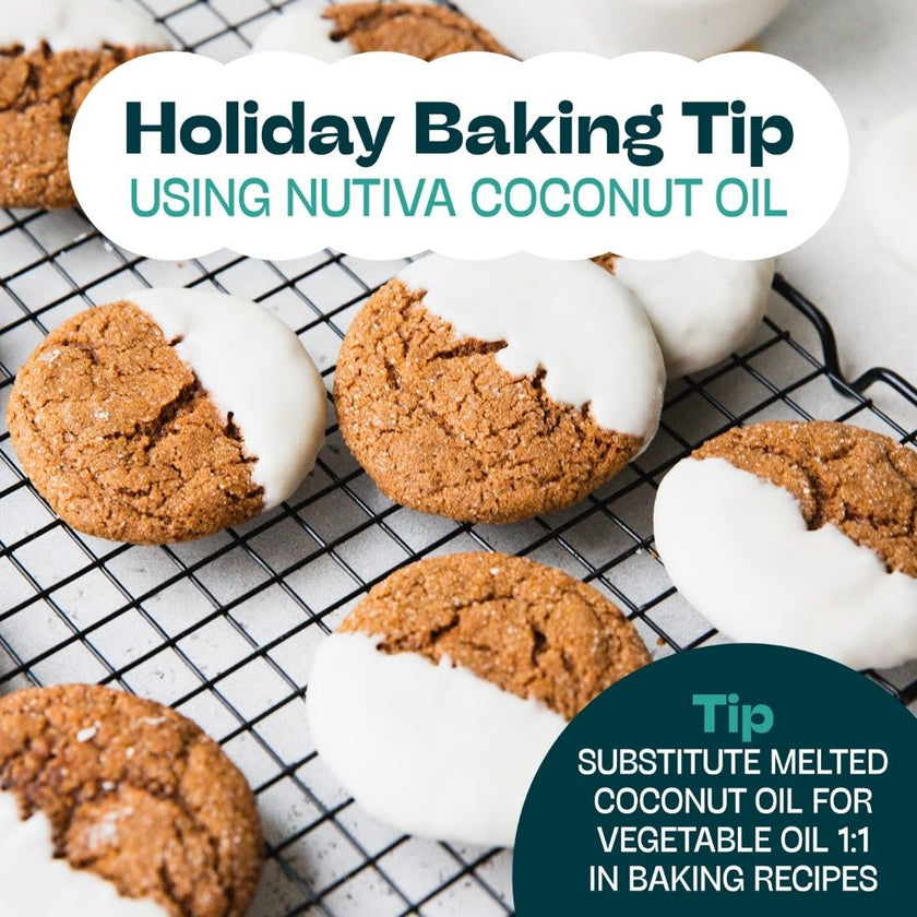 Nutiva Organic Cold-Pressed Virgin Coconut Oil, 1.6 L | Organic, Non-GMO, Fair Trade | Vegan, Keto, Paleo | Fresh Coconut Flavor and Aroma for Cooking & Healthy Skin and Hair 🍁 All In One Marketplace Canada