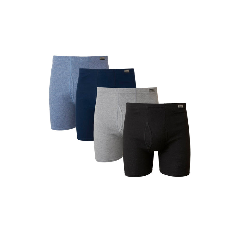 Hanes Men's 4 Pack FreshIQ Boxer Brief with ComfortSoft Waistband, Assorted, Large 🍁 All In One Marketplace Canada