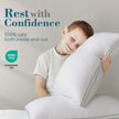 viewstar Bed Pillows Queen Size 2 Pack, Firm Support Gusseted Side Sleeper Hotel Pillow for Back and Stomach Sleeping, White 🍁 All In One Marketplace Canada