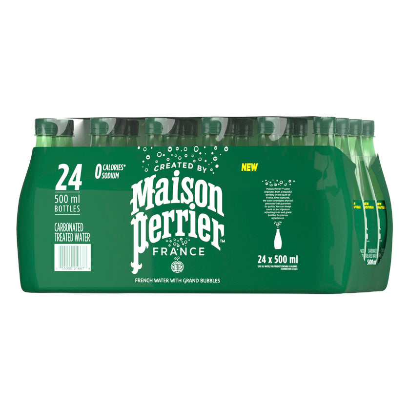 Maison Perrier Unflavoured Carbonated Water, 24 Bottles, 500 ml 🍁 All In One Marketplace Canada
