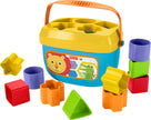 Fisher-Price Baby’s First Blocks & Rock-a-Stack Toy Set, Bucket of 10 Shapes & Ring Stacking Activity for Developmental Play Ages 6+ Months 🍁 All In One Marketplace Canada