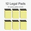 Oxford Legal Pads, 8.5 x 11 Inch, Wide Ruled, Yellow Paper, 50 Sheets per Pad, 12-Pack Notepads for School, Office, Lists, and Note Taking, Letter Size, Double-Sided Writing Pages 🍁 All In One Marketplace Canada