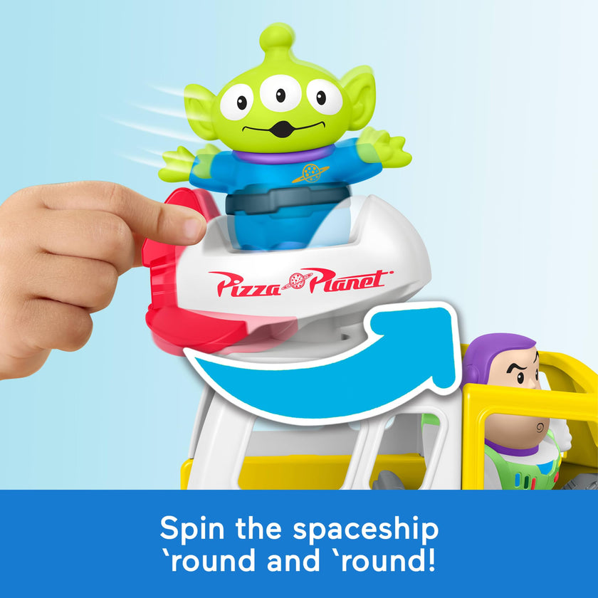 Fisher-Price Little People Toddler Toy Disney & Pixar Toy Story Pizza Planet Truck with Buzz Lightyear & Alien Figures for Kids Ages 18+ Months 🍁 All In One Marketplace Canada