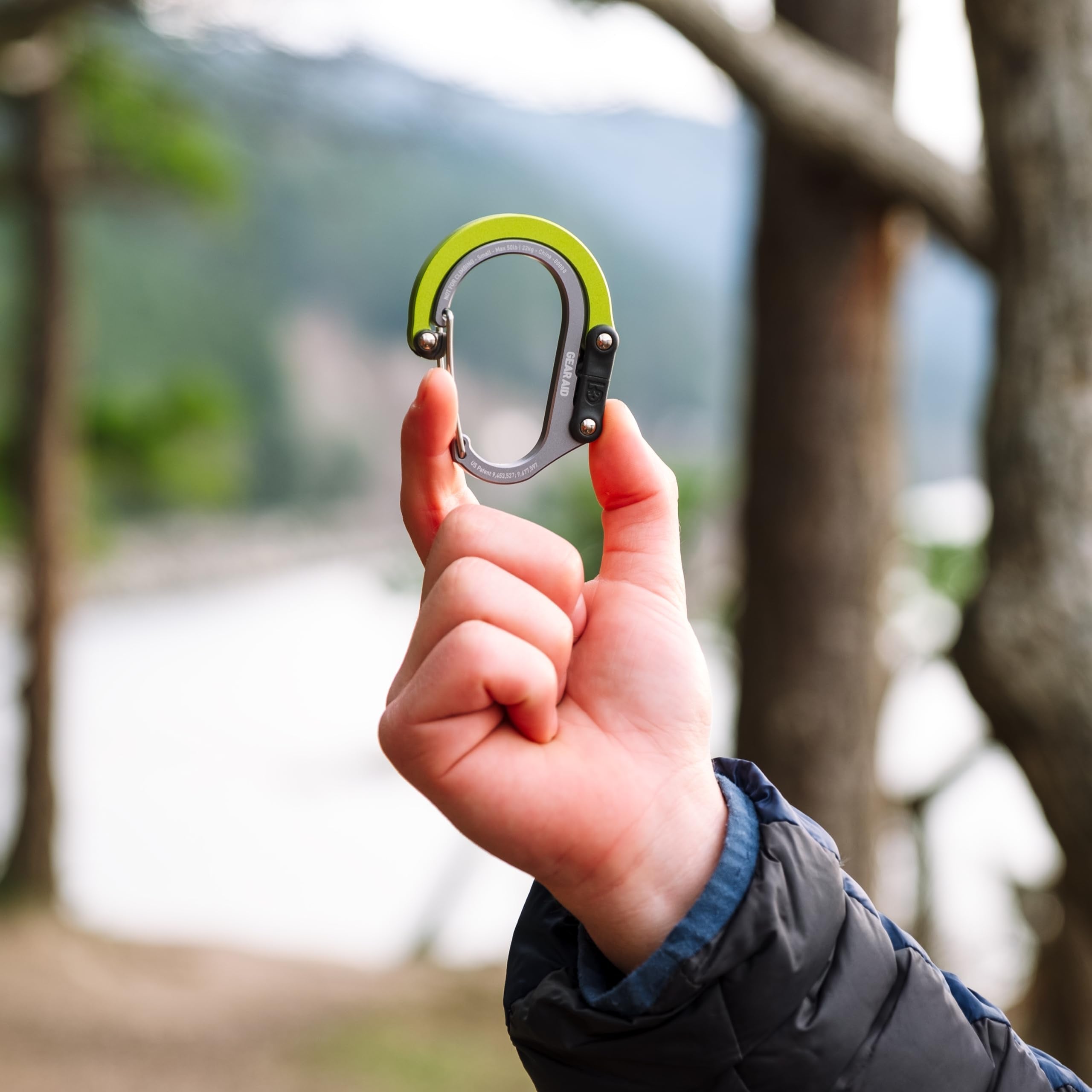 Gear AID HEROCLIP Carabiner Clip and Hook (Small) for Purse, Stroller, and Backpack, Black and Blue, 1 Pack 🍁 All In One Marketplace Canada