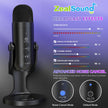 ZealSound Podcast Microphone for PC, Noise Cancellation USB Mic with Gain, Volume Adjustment & Mute Button, Monitoring & Echo, for YouTube, TikTok, Podcasting, Streaming, iPhone, iPad, Android, Mac 🍁 All In One Marketplace Canada