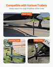 VEVOR A-Frame Trailer Jack, 5000 lbs Dynamic Load Capacity, Trailer Jack Stand with Handle & Rectangular Footpad, 15-inch Vertical Travel, Suitable for RV, Horse, Utility Trailers, Yacht Trailers 🍁 All In One Marketplace Canada
