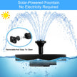 FYDGTPI Solar Fountain, Floating Solar Water Pump with 6 Nozzles & 4 Fixed Pipes, Solar Fountain for Bird Bath, Garden, Pond, Pool 🍁 All In One Marketplace Canada