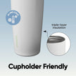 Owala FreeSip Sway Insulated Stainless Steel Water Bottle with Two-Way Spout, Built-In Straw and Bucket Handle, Made for Travel, School, and Sports, 30oz, BPA Free, Leak Proof, Iced Breeze 🍁 All In One Marketplace Canada