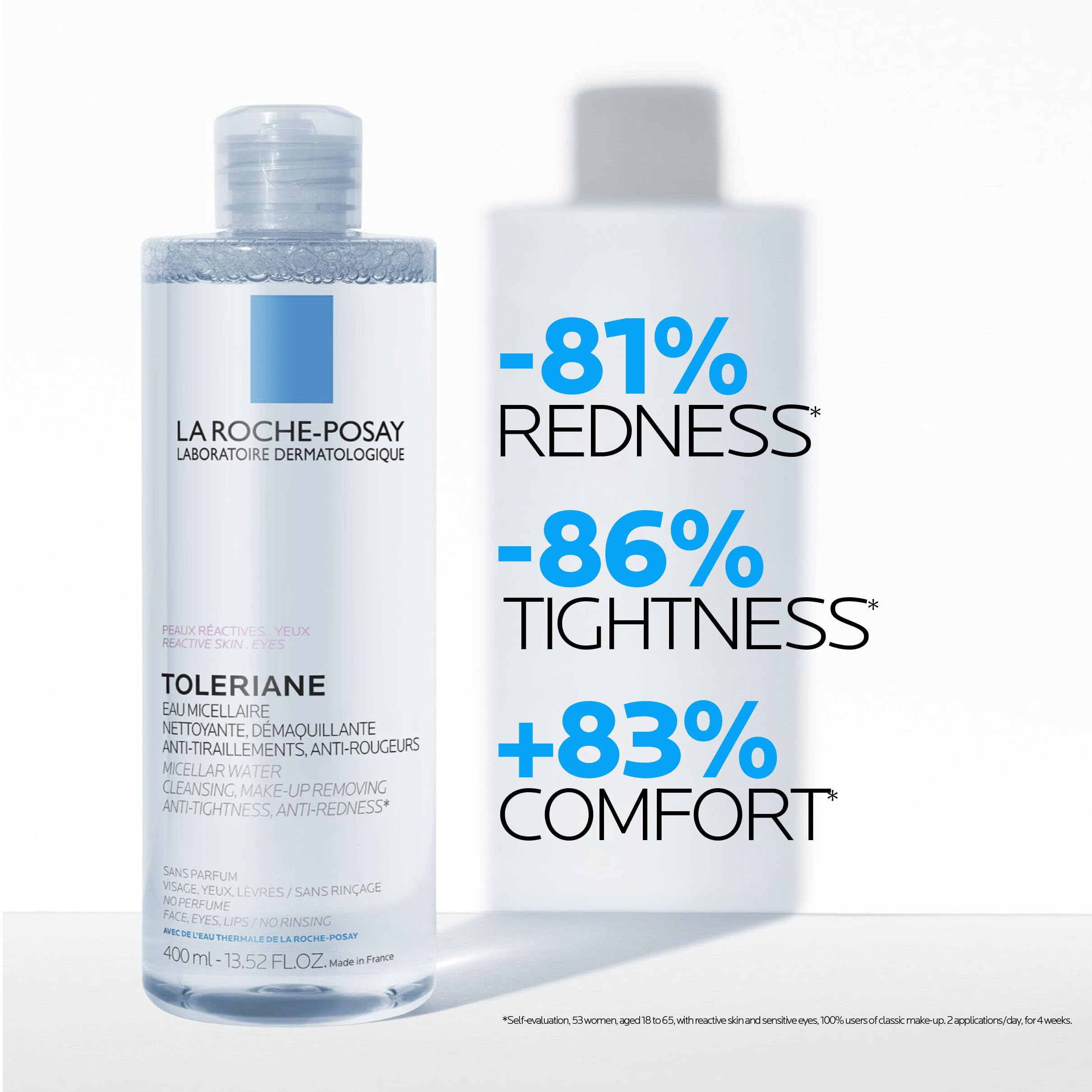 La Roche Posay Toleriane Micellar Water for Reactive Skin, Gently Cleanses & Removes Makeup, Formulated with Glycerin for Hydration, Fragrance-Free & Alcohol-Free, Recommended by Dermatologists, 400ml 🍁 All In One Marketplace Canada